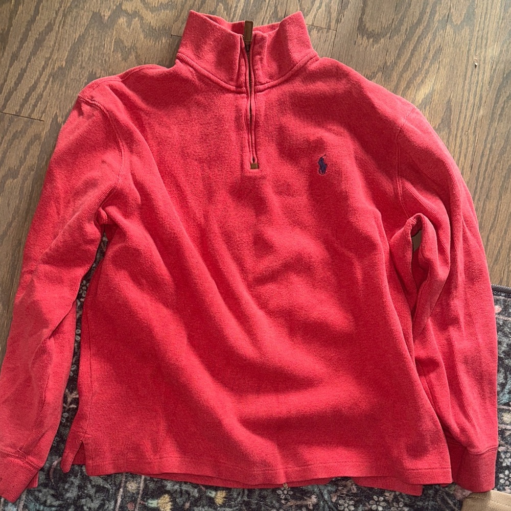 Ralph Lauren Red Quarter-Zip Pullover